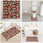 Aussie Birds Christmas La La Land Bathroom Set Red Vintage Stamp Edition - Aussie Hoodie