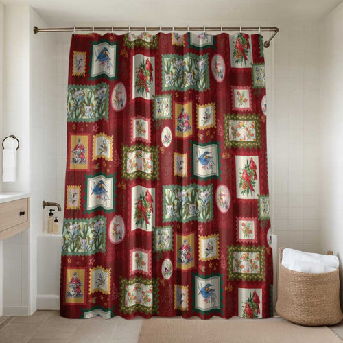Aussie Birds Christmas La La Land Bathroom Set Red Vintage Stamp Edition - Aussie Hoodie