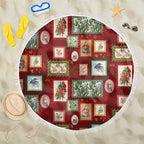 Aussie Birds Christmas La La Land Beach Blanket Red Vintage Stamp Edition - Aussie Hoodie