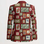 Aussie Birds Christmas La La Land Blazer Red Vintage Stamp Edition - Aussie Hoodie