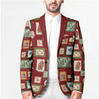 Aussie Birds Christmas La La Land Blazer Red Vintage Stamp Edition - Aussie Hoodie