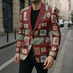 Aussie Birds Christmas La La Land Blazer Red Vintage Stamp Edition - Aussie Hoodie