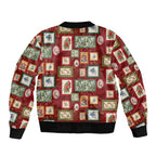 Aussie Birds Christmas La La Land Bomber Jacket Red Vintage Stamp Edition - Aussie Hoodie