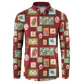 Aussie Birds Christmas La La Land Button Sweatshirt Red Vintage Stamp Edition - Aussie Hoodie