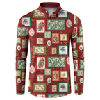Aussie Birds Christmas La La Land Button Sweatshirt Red Vintage Stamp Edition - Aussie Hoodie