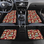 Aussie Birds Christmas La La Land Car Mats Red Vintage Stamp Edition - Aussie Hoodie
