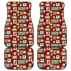 Aussie Birds Christmas La La Land Car Mats Red Vintage Stamp Edition - Aussie Hoodie