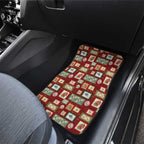 Aussie Birds Christmas La La Land Car Mats Red Vintage Stamp Edition - Aussie Hoodie