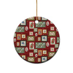 Aussie Birds Christmas La La Land Ceramic Ornament Red Vintage Stamp Edition - Aussie Hoodie