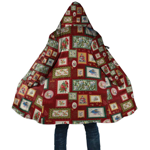 Aussie Birds Christmas La La Land Cloak Red Vintage Stamp Edition - Aussie Hoodie