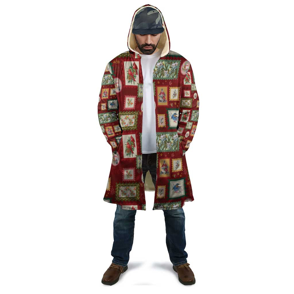 Aussie Birds Christmas La La Land Cloak Red Vintage Stamp Edition - Aussie Hoodie