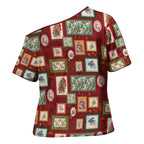 Aussie Birds Christmas La La Land Cross Shoulder Shirt Red Vintage Stamp Edition - Aussie Hoodie