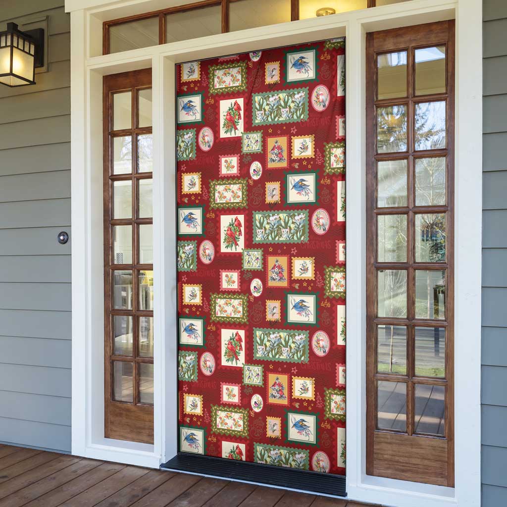 Aussie Birds Christmas La La Land Door Cover Red Vintage Stamp Edition - Aussie Hoodie