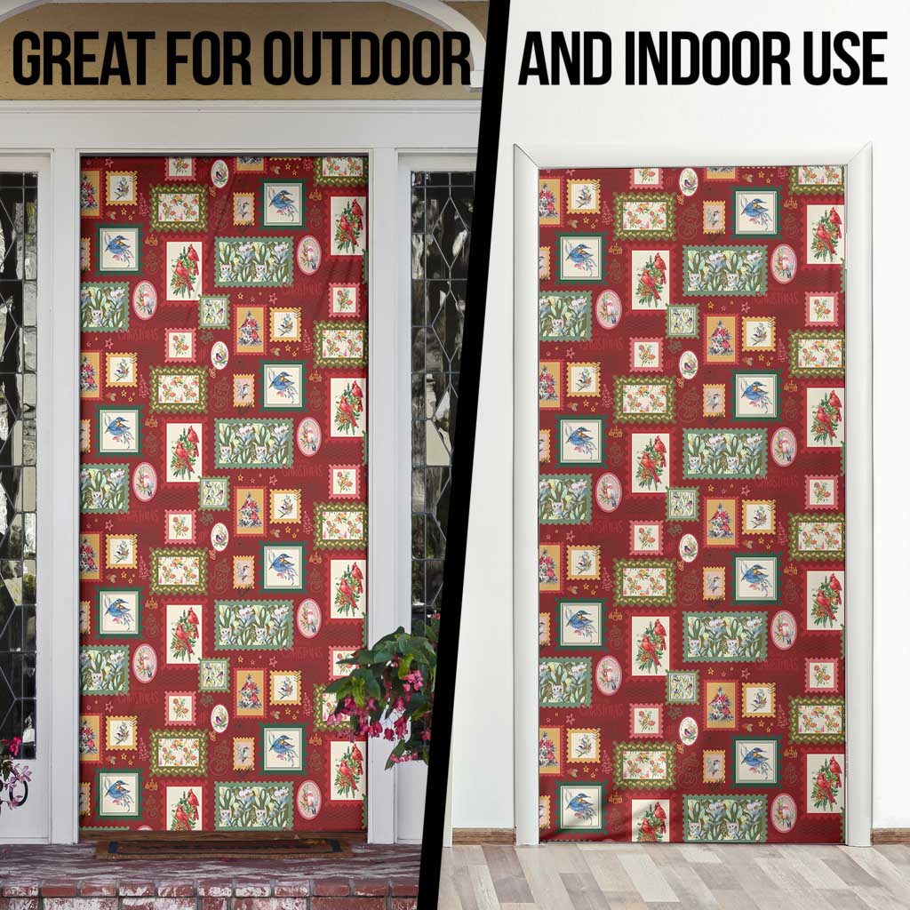Aussie Birds Christmas La La Land Door Cover Red Vintage Stamp Edition - Aussie Hoodie