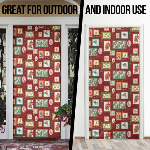 Aussie Birds Christmas La La Land Door Cover Red Vintage Stamp Edition - Aussie Hoodie