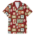 Aussie Birds Christmas La La Land Family Matching Summer Maxi Dress and Hawaiian Shirt Red Vintage Stamp Edition - Aussie Hoodie