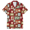 Aussie Birds Christmas La La Land Family Matching Tank Maxi Dress and Hawaiian Shirt Red Vintage Stamp Edition - Aussie Hoodie