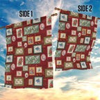 Aussie Birds Christmas La La Land Garden Flag Red Vintage Stamp Edition - Aussie Hoodie