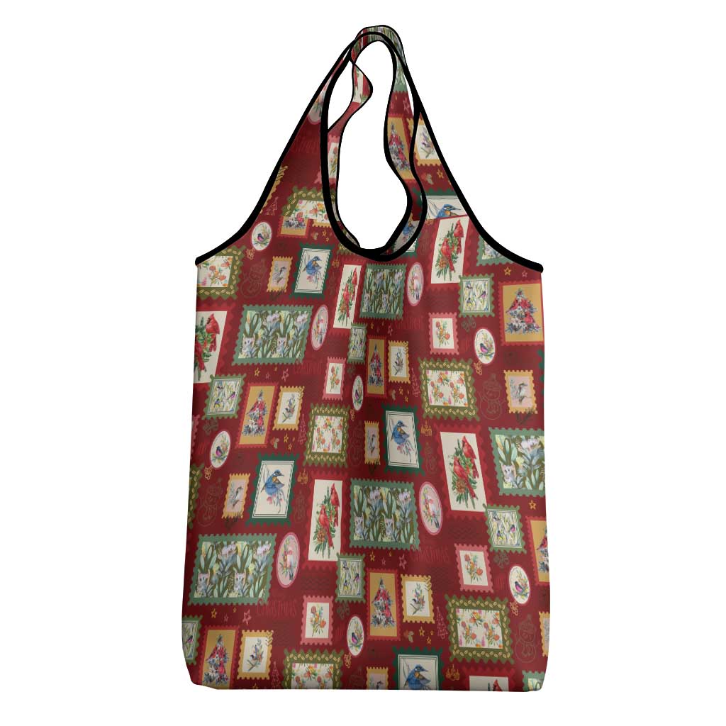 Aussie Birds Christmas La La Land Grocery Bag Red Vintage Stamp Edition - Aussie Hoodie