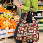 Aussie Birds Christmas La La Land Grocery Bag Red Vintage Stamp Edition - Aussie Hoodie