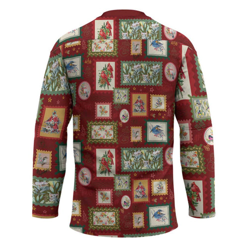 Aussie Birds Christmas La La Land Hockey Jersey Red Vintage Stamp Edition - Aussie Hoodie