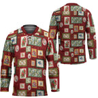 Aussie Birds Christmas La La Land Hockey Jersey Red Vintage Stamp Edition - Aussie Hoodie