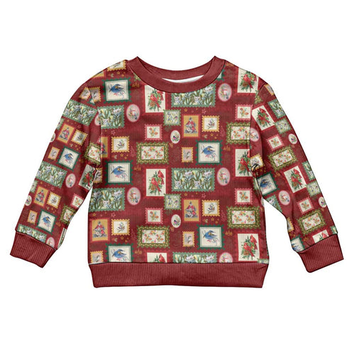 Aussie Birds Christmas La La Land Kid Ugly Christmas Sweater Red Vintage Stamp Edition - Aussie Hoodie