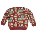 Aussie Birds Christmas La La Land Kid Ugly Christmas Sweater Red Vintage Stamp Edition - Aussie Hoodie