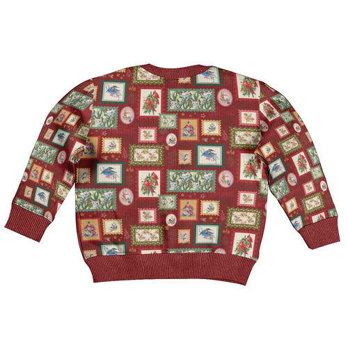 Aussie Birds Christmas La La Land Kid Ugly Christmas Sweater Red Vintage Stamp Edition - Aussie Hoodie