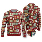 Aussie Birds Christmas La La Land Ugly Christmas Sweater Red Vintage Stamp Edition - Aussie Hoodie
