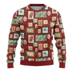 Aussie Birds Christmas La La Land Ugly Christmas Sweater Red Vintage Stamp Edition - Aussie Hoodie