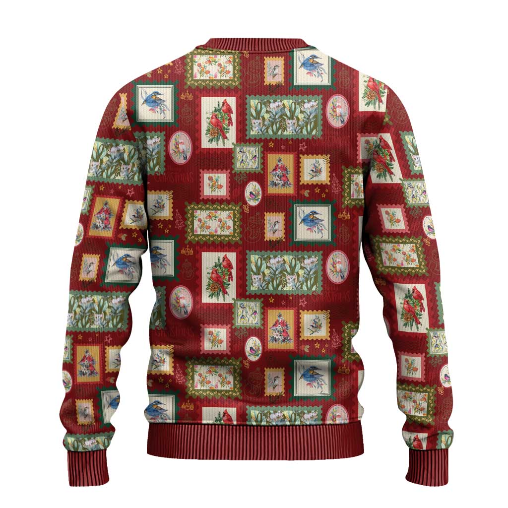 Aussie Birds Christmas La La Land Ugly Christmas Sweater Red Vintage Stamp Edition - Aussie Hoodie