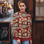 Aussie Birds Christmas La La Land Ugly Christmas Sweater Red Vintage Stamp Edition - Aussie Hoodie