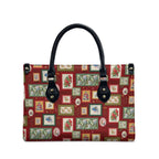 Aussie Birds Christmas La La Land Leather Bag Red Vintage Stamp Edition - Aussie Hoodie