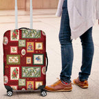 Aussie Birds Christmas La La Land Luggage Cover Red Vintage Stamp Edition - Aussie Hoodie