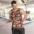 Aussie Birds Christmas La La Land Men Tank Top Red Vintage Stamp Edition - Aussie Hoodie