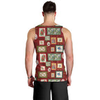 Aussie Birds Christmas La La Land Men Tank Top Red Vintage Stamp Edition - Aussie Hoodie