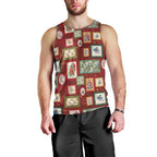 Aussie Birds Christmas La La Land Men Tank Top Red Vintage Stamp Edition - Aussie Hoodie
