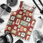 Aussie Birds Christmas La La Land Men Tank Top Red Vintage Stamp Edition - Aussie Hoodie