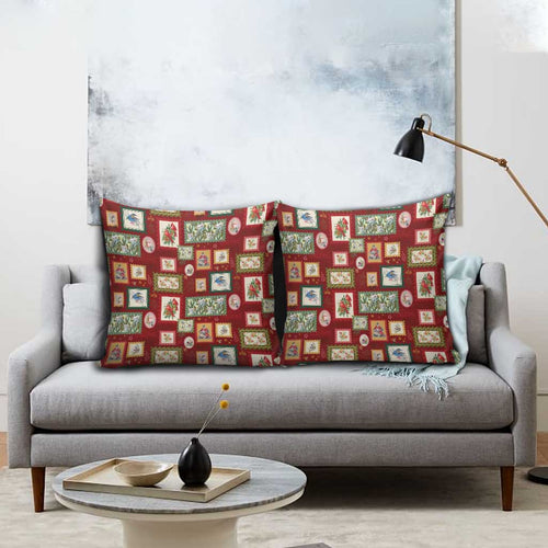 Aussie Birds Christmas La La Land Pillow Cover Red Vintage Stamp Edition - Aussie Hoodie