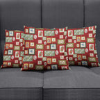 Aussie Birds Christmas La La Land Pillow Cover Red Vintage Stamp Edition - Aussie Hoodie