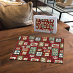 Aussie Birds Christmas La La Land Puzzle Red Vintage Stamp Edition - Aussie Hoodie