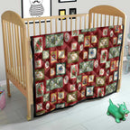 Aussie Birds Christmas La La Land Quilt Red Vintage Stamp Edition - Aussie Hoodie