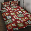 Aussie Birds Christmas La La Land Quilt Bed Set Red Vintage Stamp Edition - Aussie Hoodie