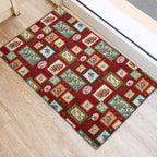Aussie Birds Christmas La La Land Rubber Doormat Red Vintage Stamp Edition - Aussie Hoodie