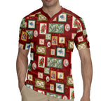 Aussie Birds Christmas La La Land Rugby Jersey Red Vintage Stamp Edition - Aussie Hoodie