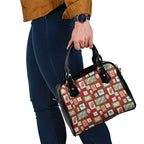 Aussie Birds Christmas La La Land Shoulder Handbag Red Vintage Stamp Edition - Aussie Hoodie