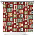 Aussie Birds Christmas La La Land Shower Curtain Red Vintage Stamp Edition - Aussie Hoodie