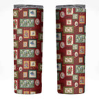 Aussie Birds Christmas La La Land Skinny Tumbler Red Vintage Stamp Edition - Aussie Hoodie