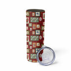 Aussie Birds Christmas La La Land Skinny Tumbler Red Vintage Stamp Edition - Aussie Hoodie